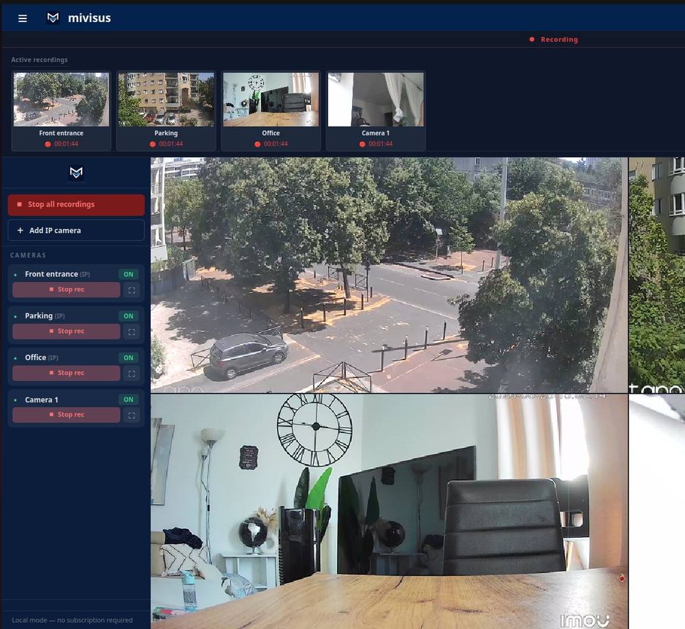 Mivisus — application desktop